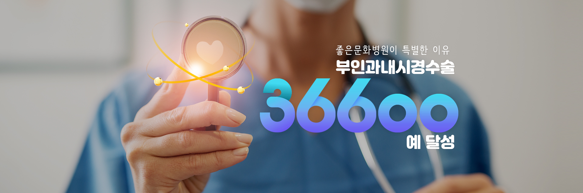 좋은문화병원이 특별한 이유 부인과내시경수술 36600 예 달성